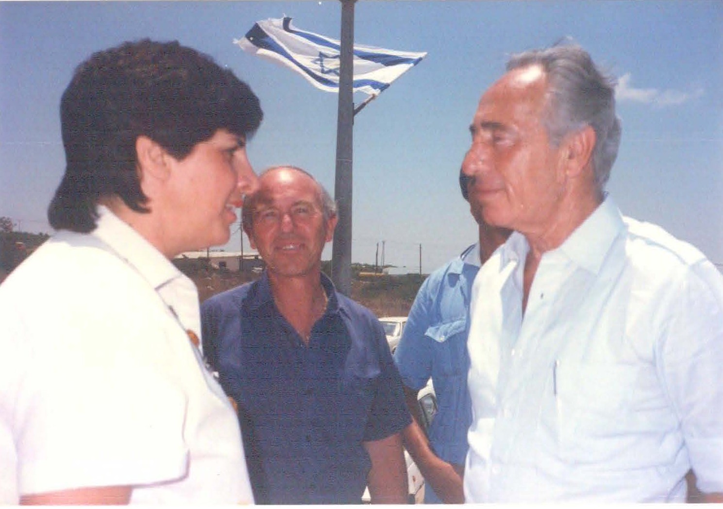 כך היינו - ביקור שמעון פרס במנוף 1987